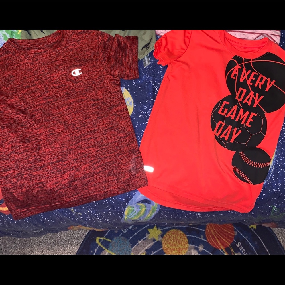 Boys dry fit / stay cool material tees